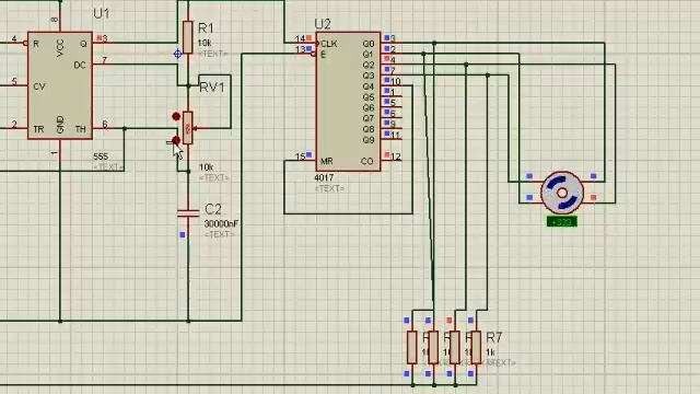 Motor De Passo Com 4017 E 555