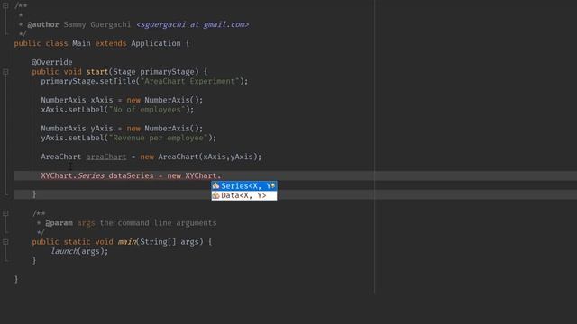 JavaFX Tutorial for Beginners 29 - How to add AreaChart in JavaFX смотреть онлайн