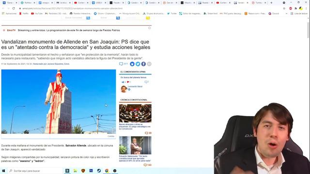 ENCAPUCHADOS ATACAN MONUMENTOS de ALLENDE y JAIME GUZMÁN смотреть онлайн