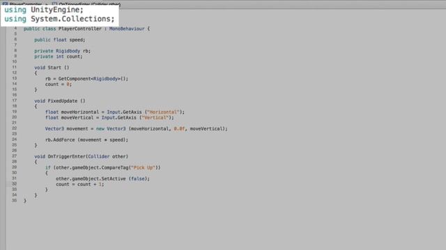 Unity 5 |Roll a Ball game| Tutorial: 7/8׃ Отображение Score и Text (Русская озвучка) смотреть онлайн