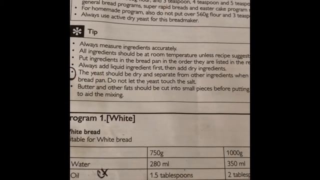 Philips Breadmaker Recipe program 1 смотреть онлайн