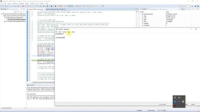 Java - Primitive Data Types - Whole Number Primitives - Mod 1, Les 1, Video 4 of 6 смотреть онлайн