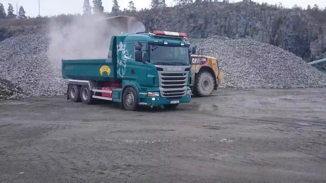 Scania R480 dump truck 13 tons of gravel смотреть онлайн
