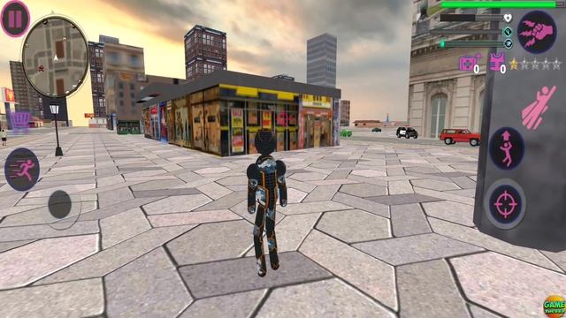 New Game Robot Flying Stickman Rope Hero Robot City Fight Gameplay Simulator смотреть онлайн