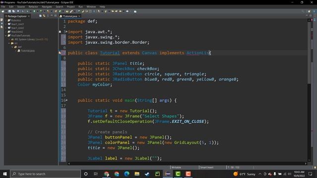 Java Swing - Select Geometric Shapes Prompt (Draw shapes based on checkbox) смотреть онлайн