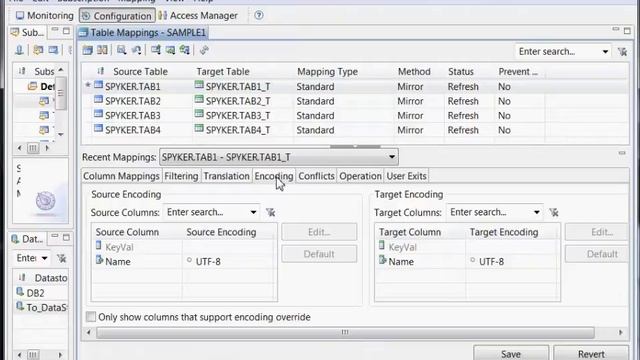 Demo - Details of a table mapping in IBM InfoSphere Data Replication смотреть онлайн
