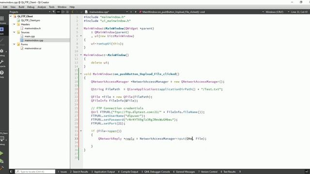 Qt With C++ | Qt FTP | FTP Client | Upload File On FTP Server | Step-by-Step | FileZilla смотреть онлайн