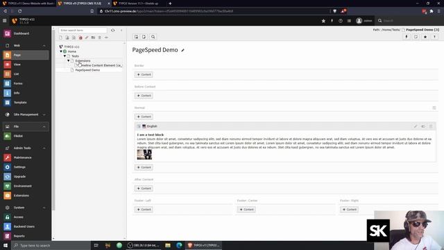 TYPO3 11.1 first demo with the Bootstrap Package смотреть онлайн