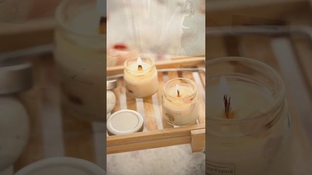 СВЕЧИ АРОМАТИЧЕСКИЕ С ДЕРЕВЯННЫМ ФИТИЛЕМ ??? АРОМАСВЕЧИ ???GulArt Decor смотреть онлайн