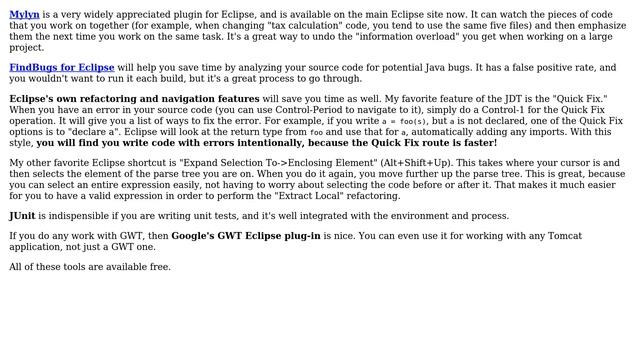 Software Engineering: What are the Top Developer Productivity Tools/Plugins for Java in Eclipse? смотреть онлайн
