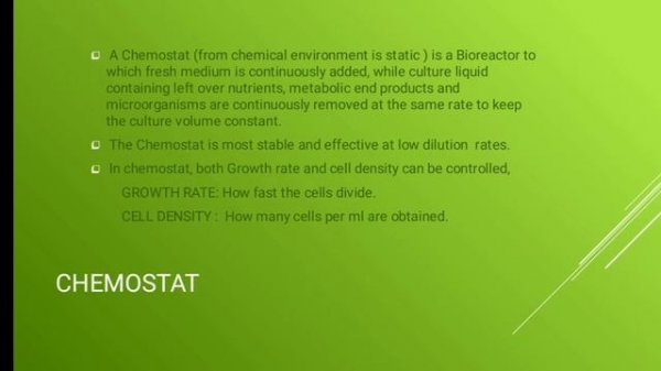 Continuous culture of microorganisms