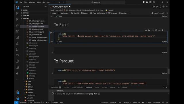 Spatial Data Management Week 11: Exporting Spatial Data From DuckDB смотреть онлайн