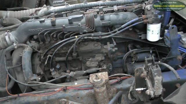 Renault Midlum Motorhome HGV - Headlight Fix Steering Check Air Dryer Removal