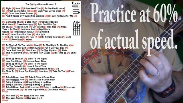 Tutorial How to Play "The Git Up" by Blanco Brown on Ukulele (or guitar) смотреть онлайн