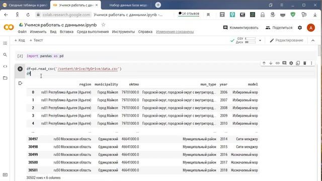 Учимся работать с данными в pandas смотреть онлайн