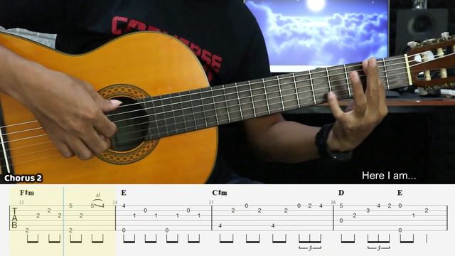 Send Me an Angel - Scorpions - Fingerstyle Guitar Tutorial + TAB & Lyrics смотреть онлайн