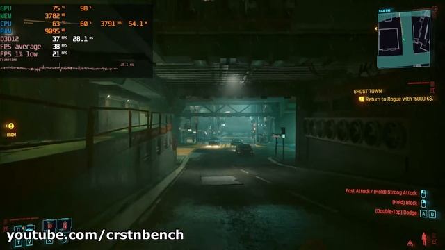 Intel Core i7 4790 \ NVIDIA GTX 970 \ Cyberpunk 2077 @1080p medium preset смотреть онлайн