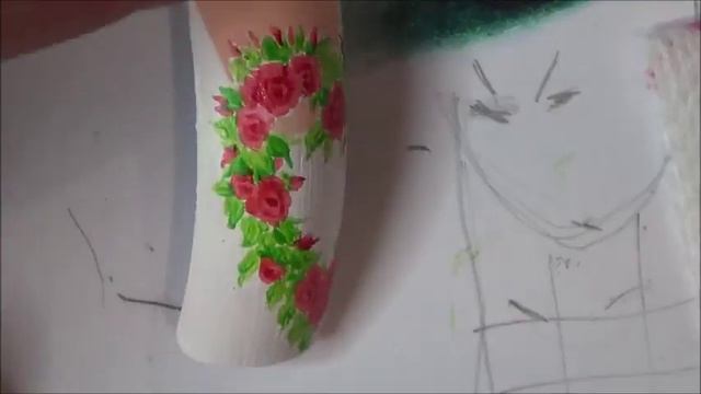 МНОГО РОЗ НА НОГТЯХ!!!/РИСУЕМ розы на ногтях/МАНИКЮРНЫЙ дизайн/Цветы на ногтях/Nail Art Painting