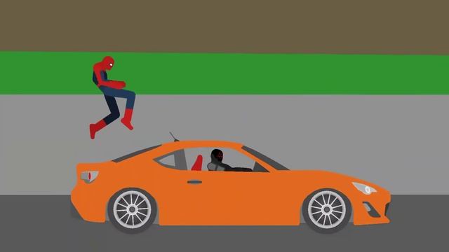 PS4 spider Man car take down (stick nodes) смотреть онлайн