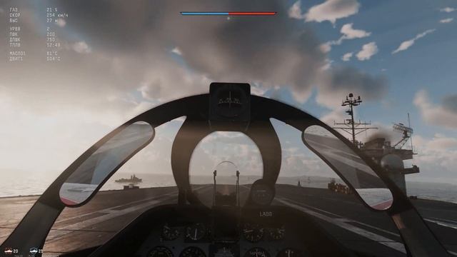 War Thunder carrier landing training in A-4B смотреть онлайн