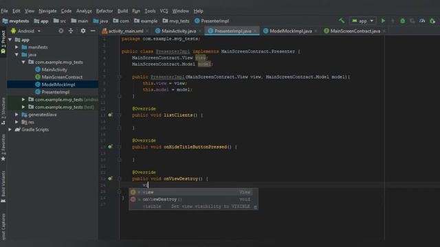 Model View Presenter (MVP) | Java/Android смотреть онлайн
