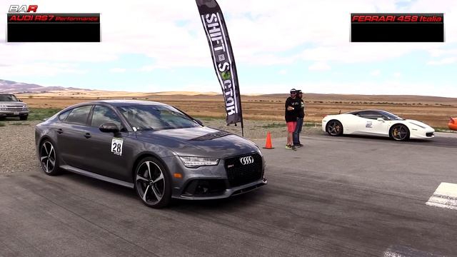 Audi RS7 Performance Vs Ferrari 458 Italia