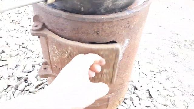 Восстановление старой буржуйки и блины на природе смотреть онлайн