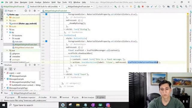 Flutter: AlertDialog and Toast/SnackBar смотреть онлайн