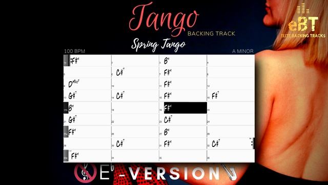 "Spring Tango" - BACKING TRACK IN A MINOR! *Eb* смотреть онлайн