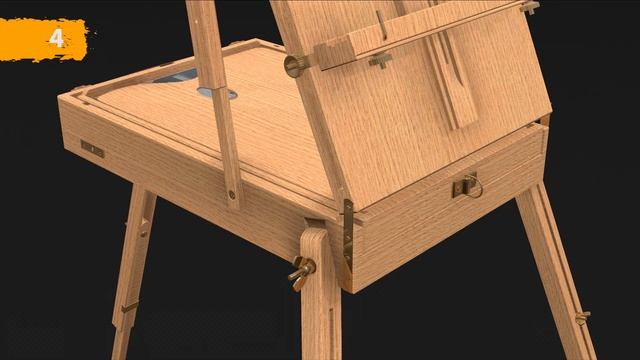 Cassetto a cavalletto | Easel sketch box M22 смотреть онлайн