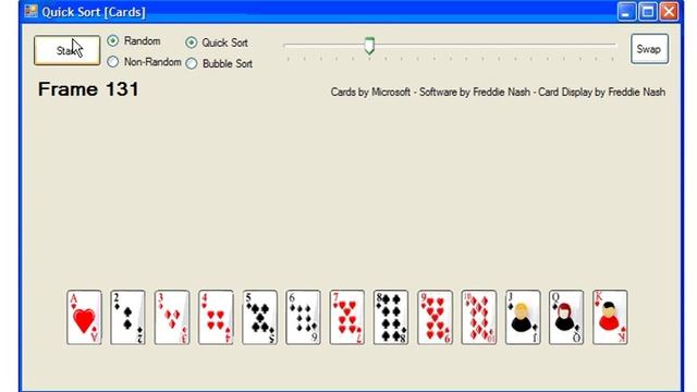 .NET Quick Sort Simulation смотреть онлайн