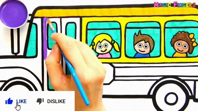Ayo Belajar Cara Menggambar & Melukis Bus | Melukis, Menggambar, Mewarnai untuk Anak & Balita #131 смотреть онлайн