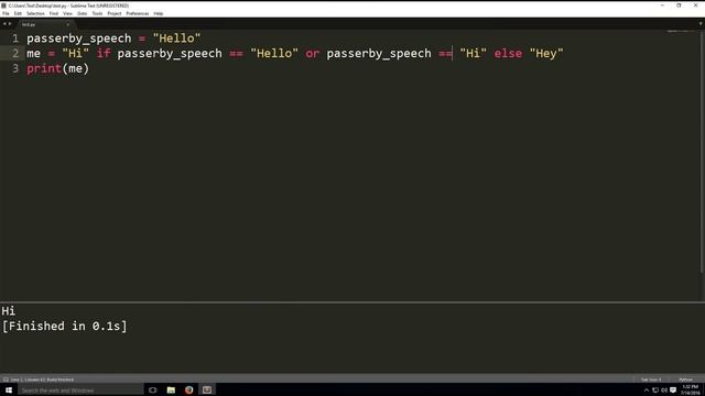 Ternary Operators in python смотреть онлайн