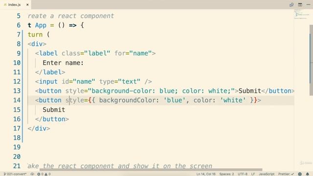 2.4 Converting Styling to JSX Format | Modern React with Redux [2019 Update] смотреть онлайн