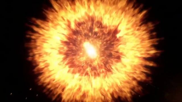 Футаж Обратный отсчет  на основе огня от 10 до 1