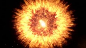 Футаж Обратный отсчет  на основе огня от 10 до 1