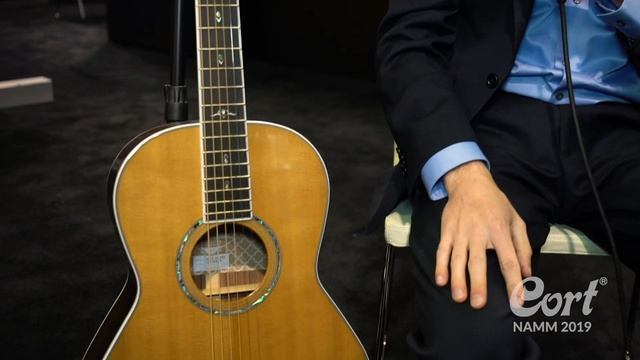 Cort Acoustic Guitar - Gold-P8 смотреть онлайн
