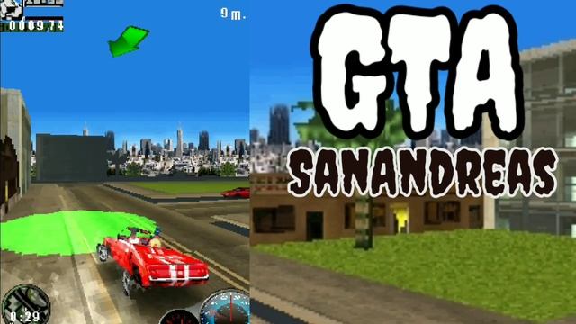 Прохождение GTA SanAndreas java game, таксую в игре GTA SanAndreas java game смотреть онлайн