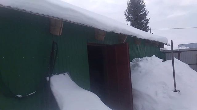 Обзор амбара . Снег . Ферма как у КФХ Герефорд . смотреть онлайн