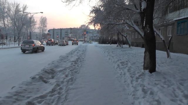 Panasonic HC V720M - Зимняя съёмка с руки при обычном шаге смотреть онлайн