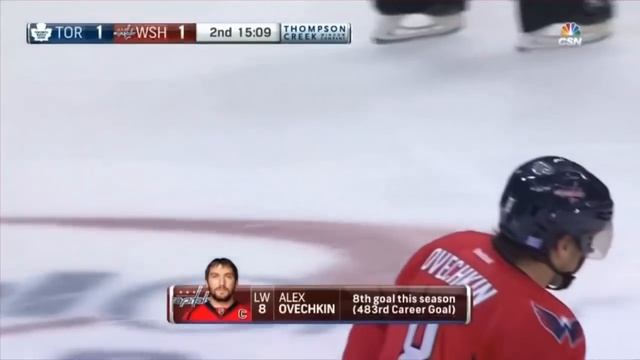 Ovechkin Goal Tying Fedorov's Record vs Toronto смотреть онлайн