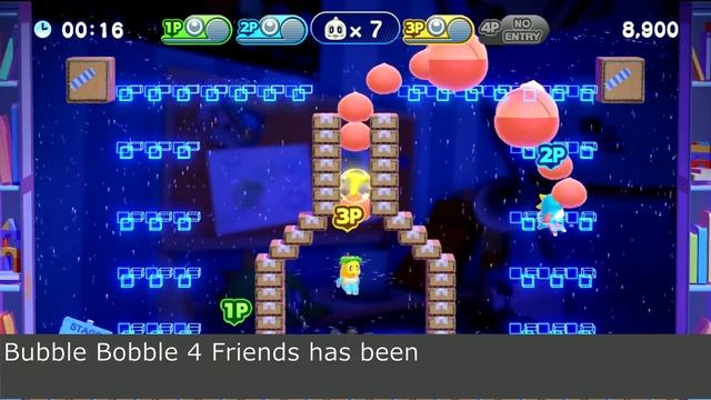 Bubble Bobble 4 Friends (Switch) 4 Player Local Co Op Review - Gameplay смотреть онлайн