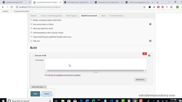 063 Integrating Cypress Framework Into Jenkins CI Tool