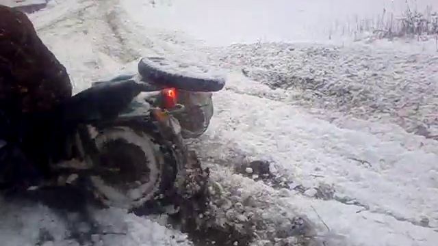 Мотоцикл Урал по снегу смотреть онлайн