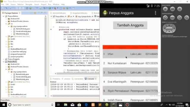 Cara Penggunaan CLIENT SERVER PHP(MYSQL) DAN ANDROID CRUD file master admin, buku, anggota смотреть онлайн