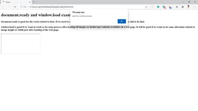 What is the difference between document.ready vs window.load events function in JQuery or JavaScrip смотреть онлайн