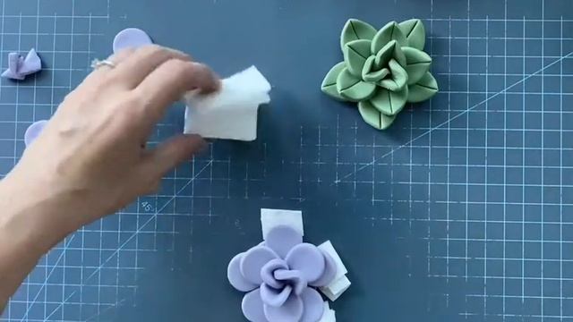 How to make 5 different fondant SUCCULENTS смотреть онлайн