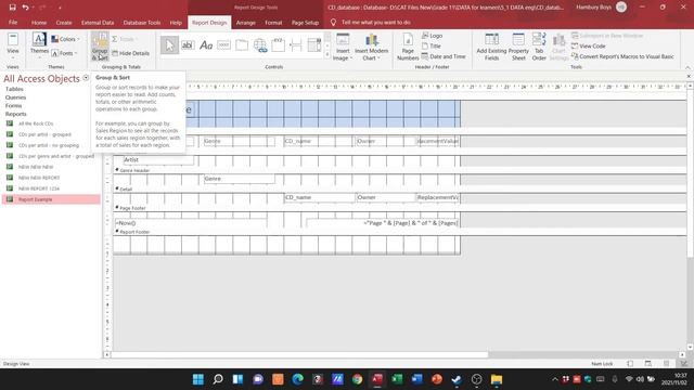 Grouping in Reports in MS Access смотреть онлайн