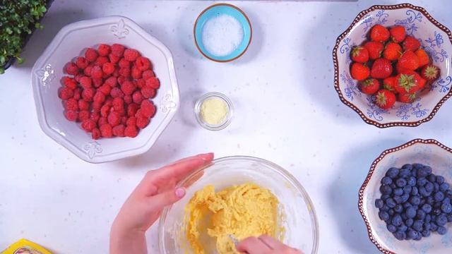 Дачный ягодный пирог