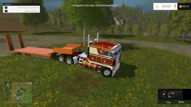 Farming Simulator 2015 Mods - John Deers and Kenworth Semi American смотреть онлайн